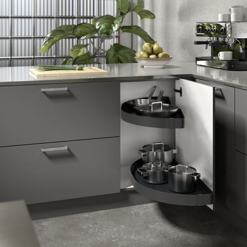 Salso | Corner cabinet swivel pull-out
