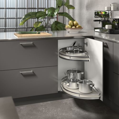 Salso | Corner cabinet swivel pull-out