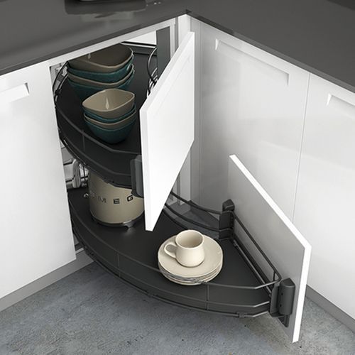 Senio | Curved corner cabinet pull-out