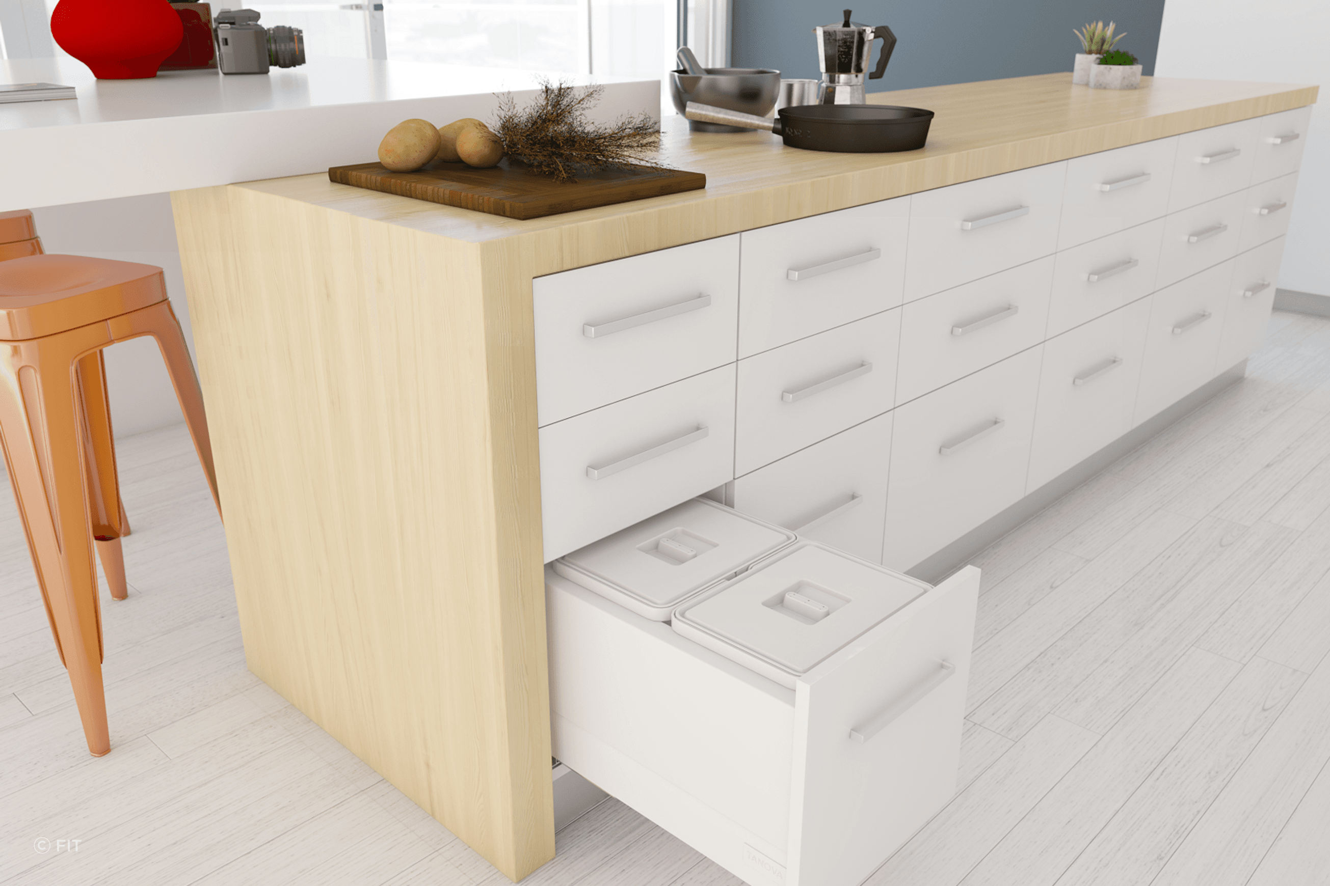 Tanova Drawer Insert Kitchen Bins