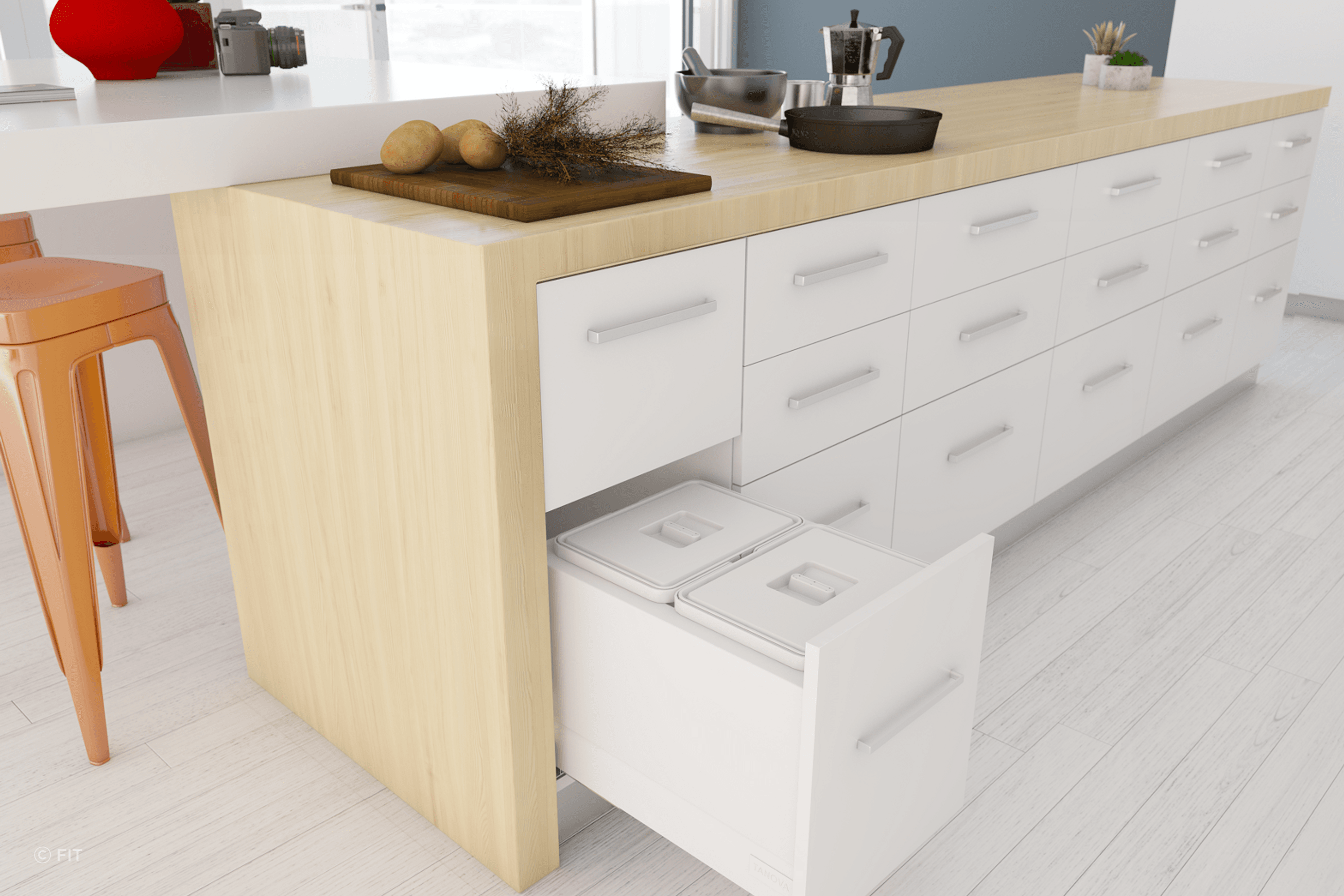 Tanova Drawer Insert Kitchen Bins