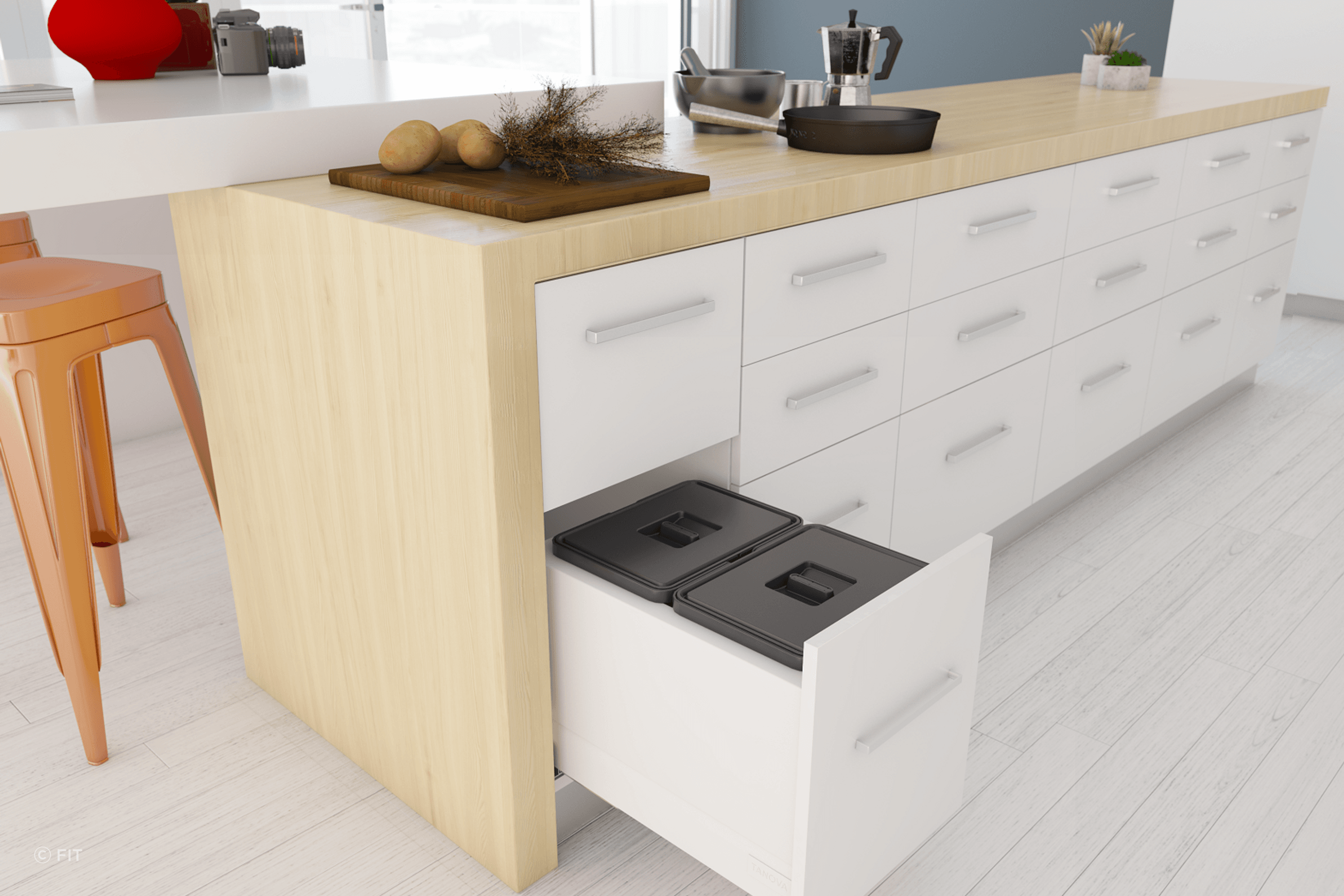 Tanova Drawer Insert Kitchen Bins