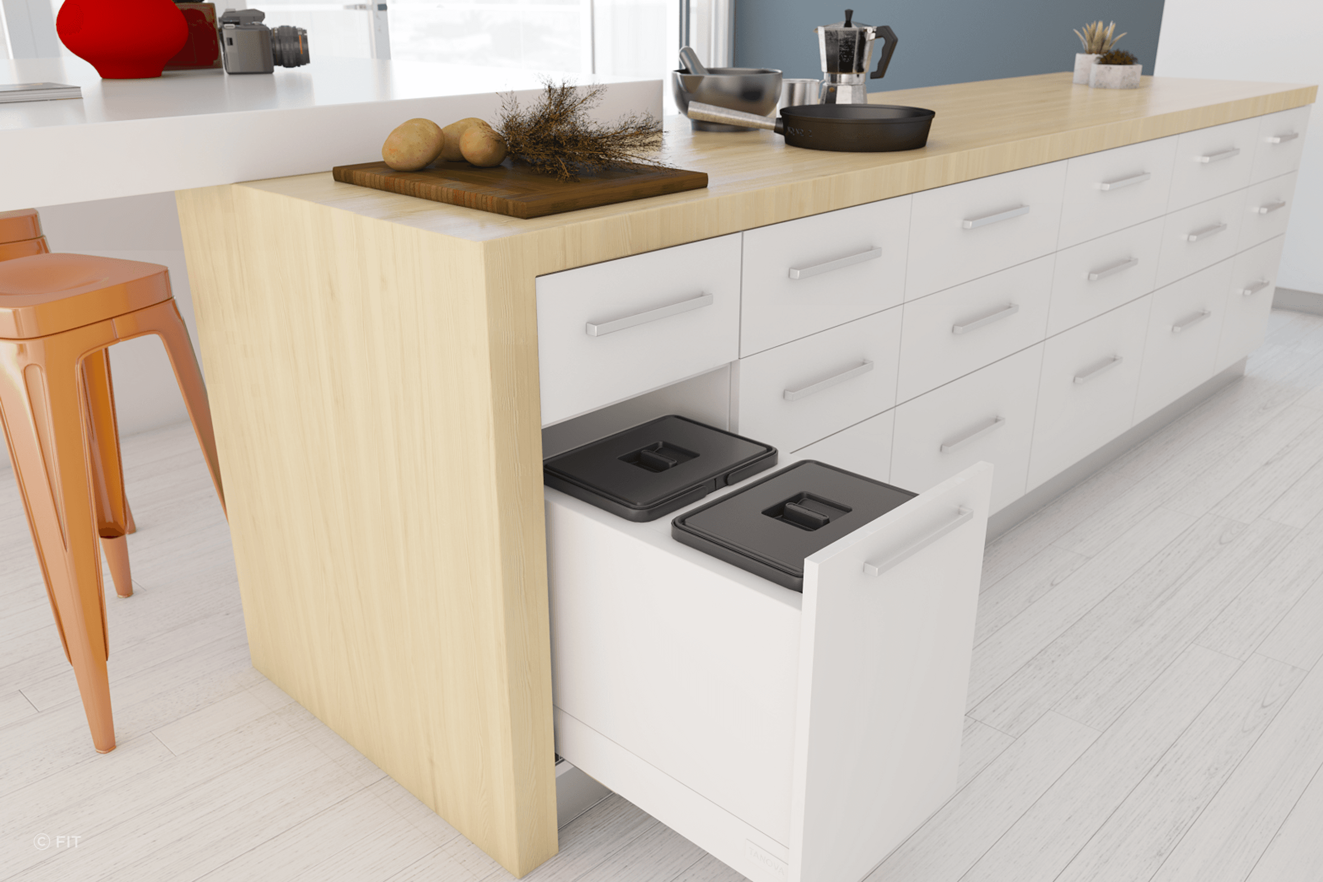 Tanova Drawer Insert Kitchen Bins