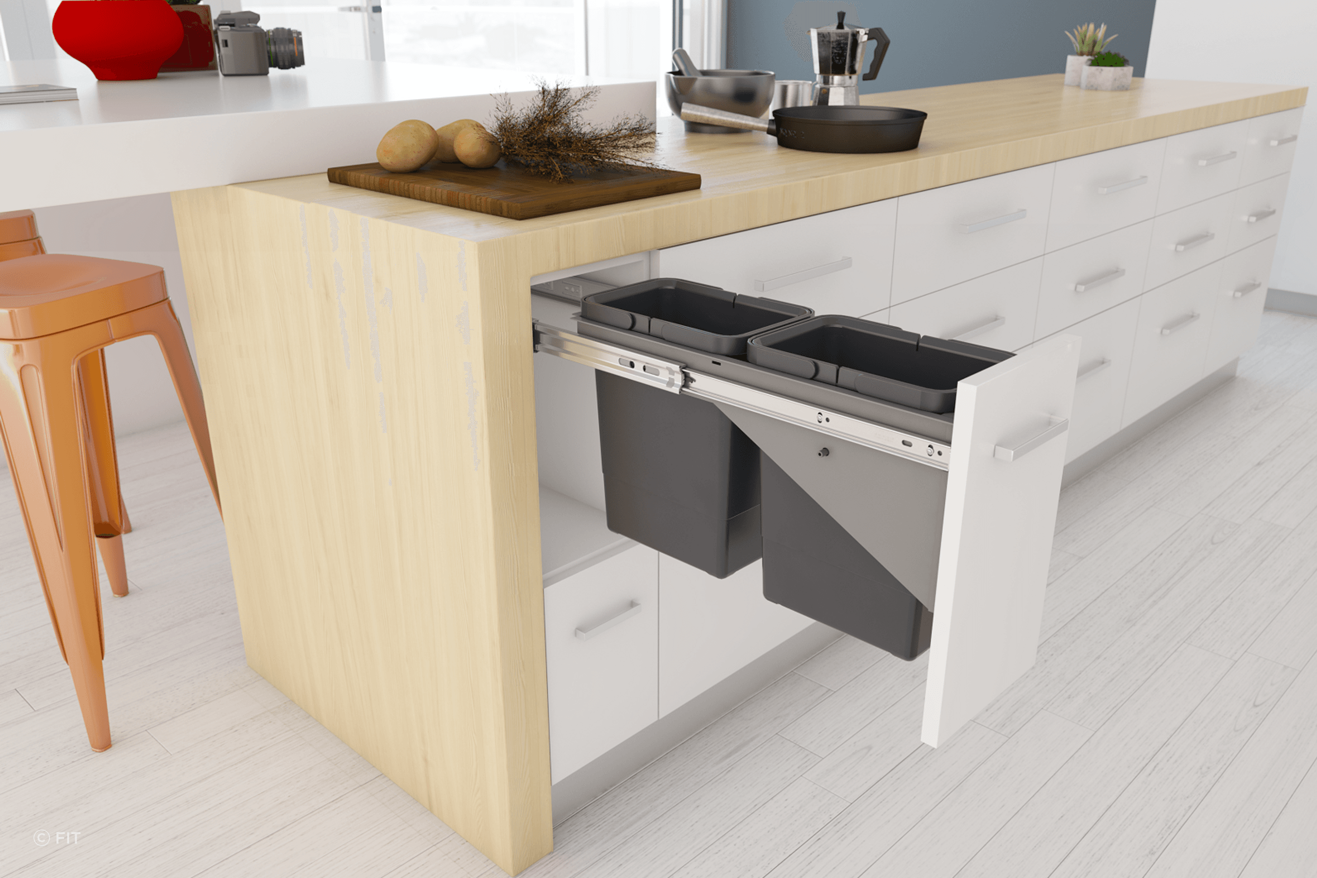 Tanova Simplex Pull Out Kitchen Bins