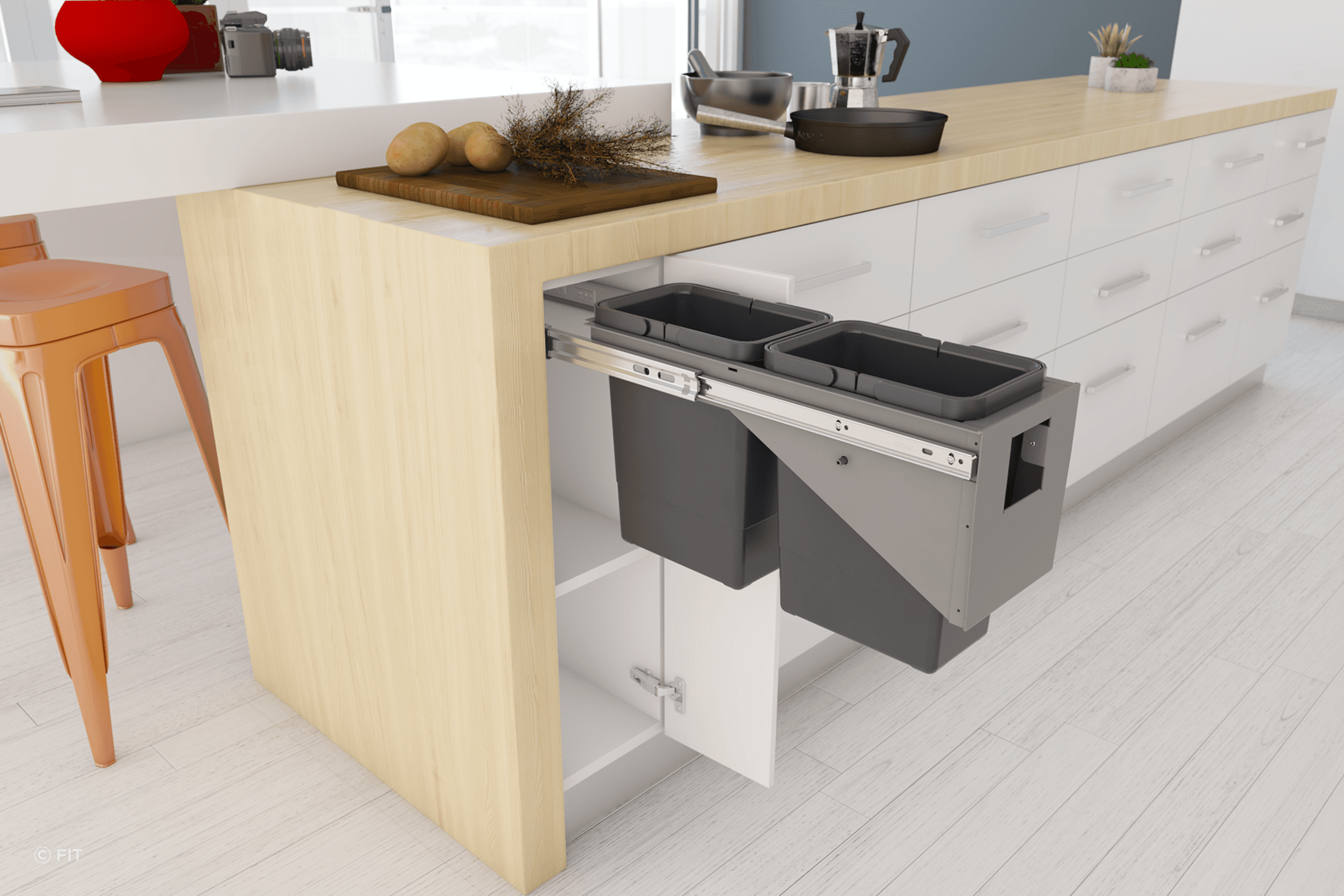 Tanova Simplex Pull Out Kitchen Bins
