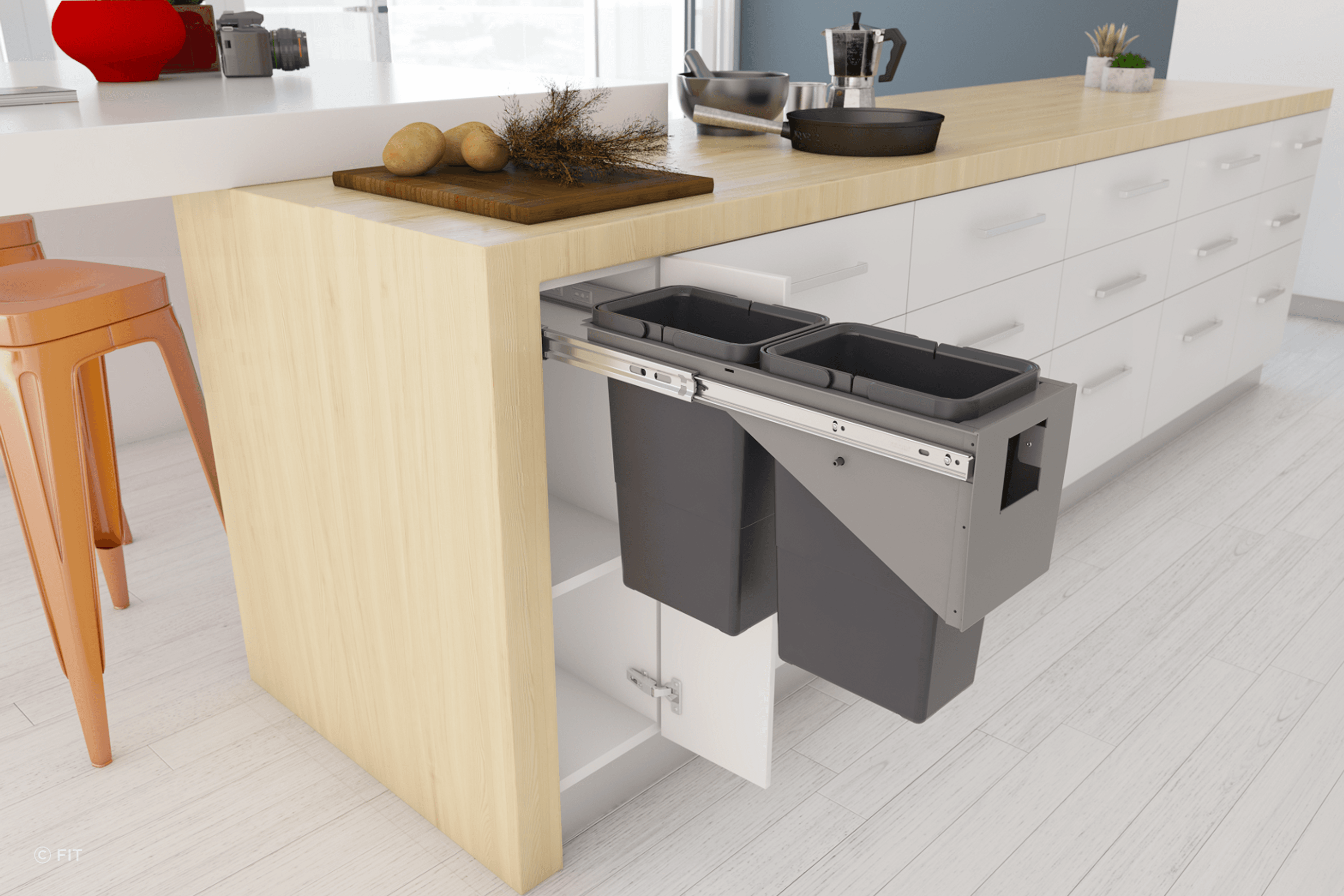 Tanova Simplex Pull Out Kitchen Bins