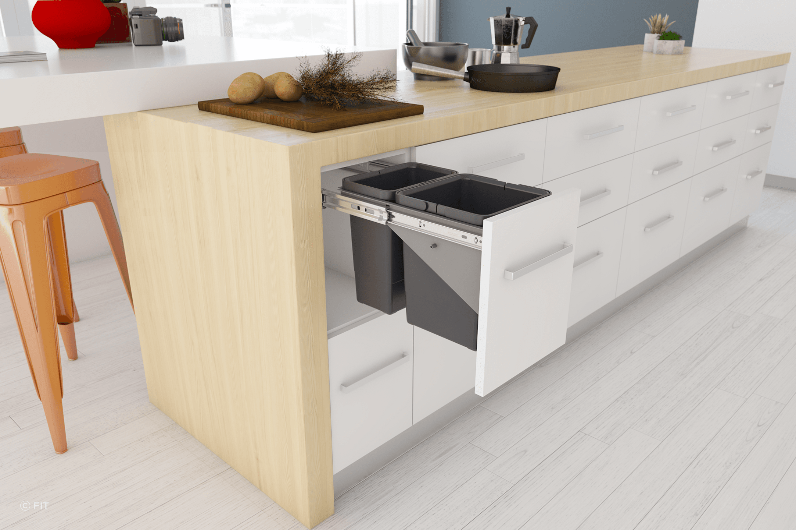 Tanova Simplex Pull Out Kitchen Bins