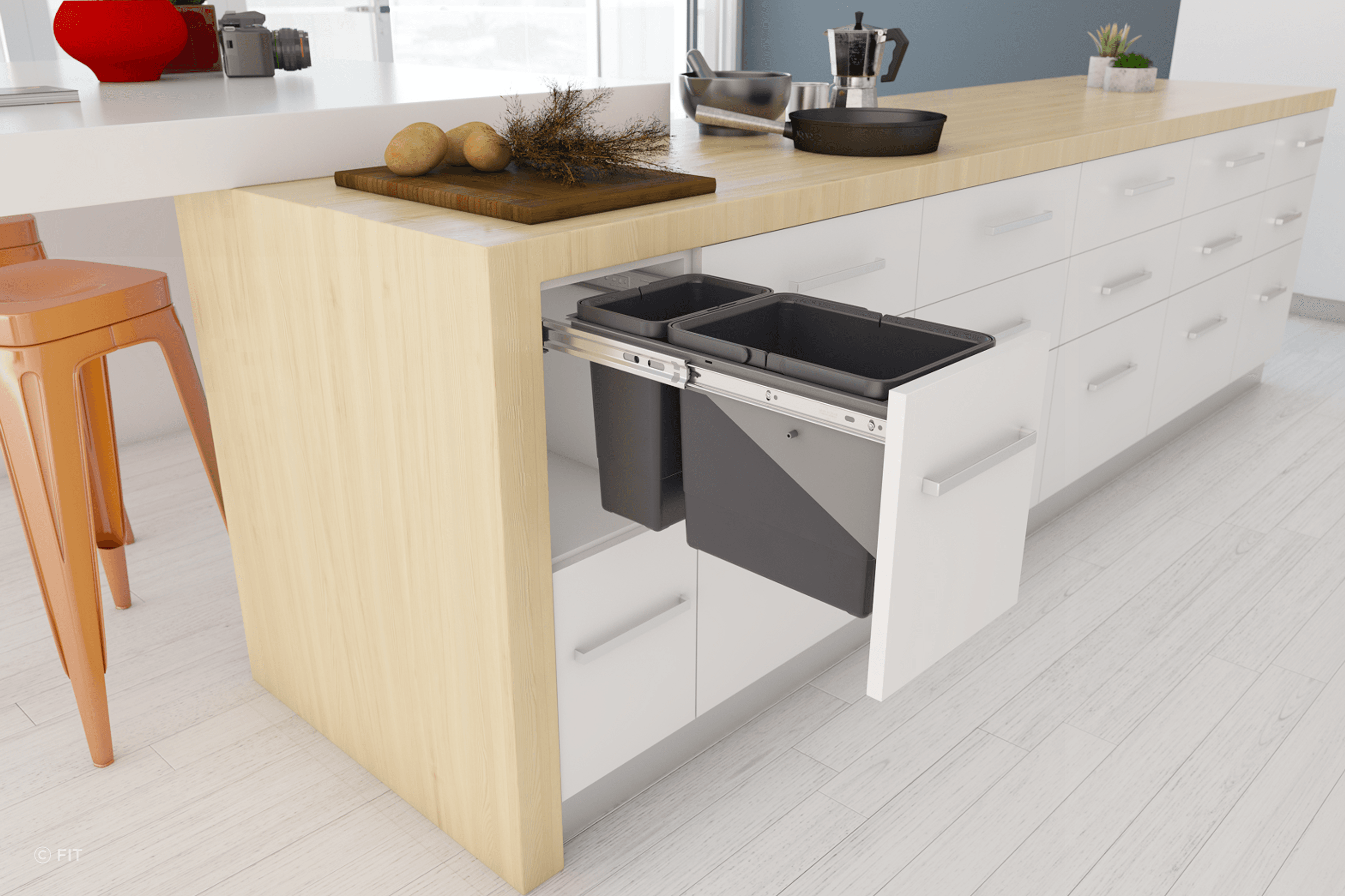 Tanova Simplex Pull Out Kitchen Bins
