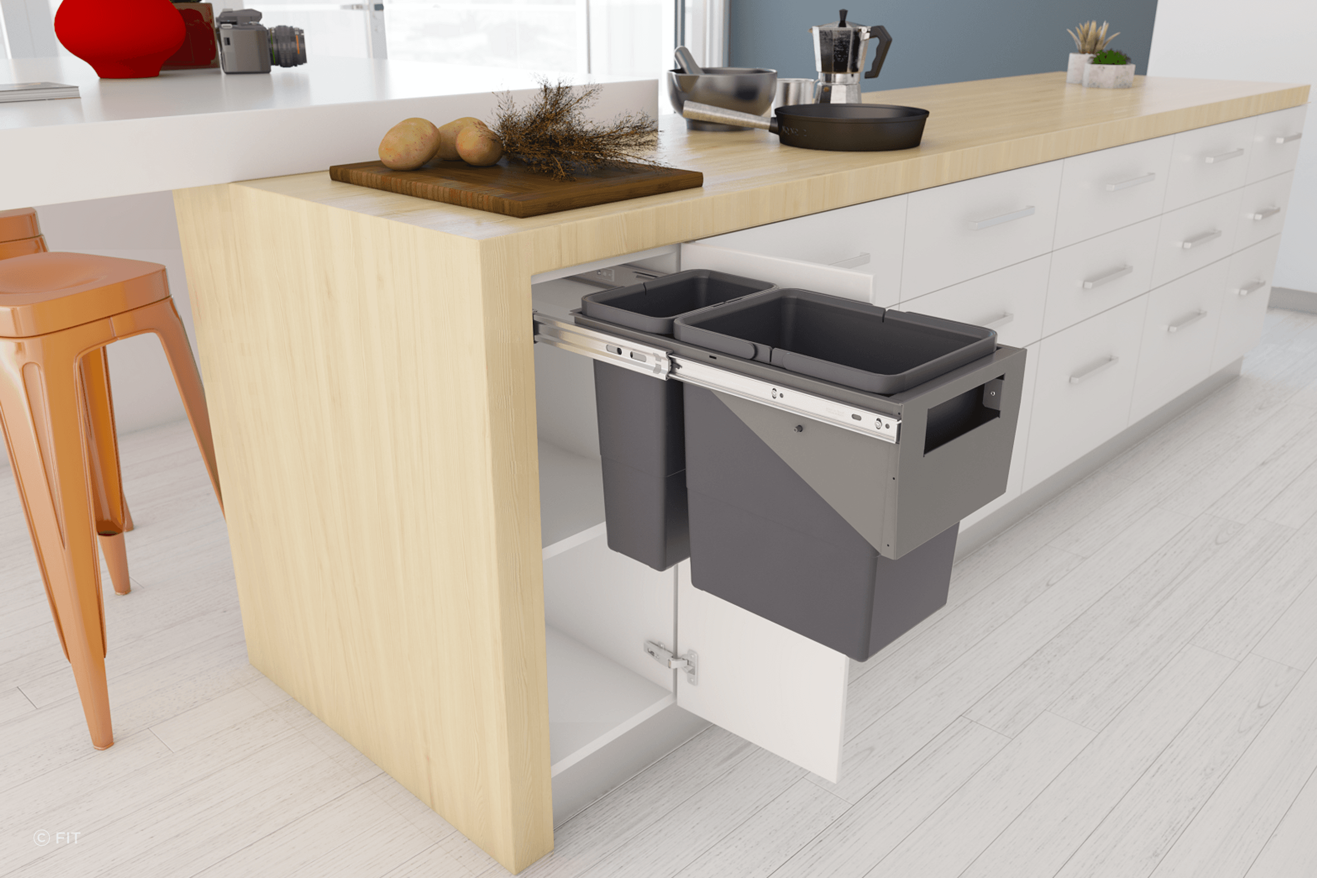 Tanova Simplex Pull Out Kitchen Bins