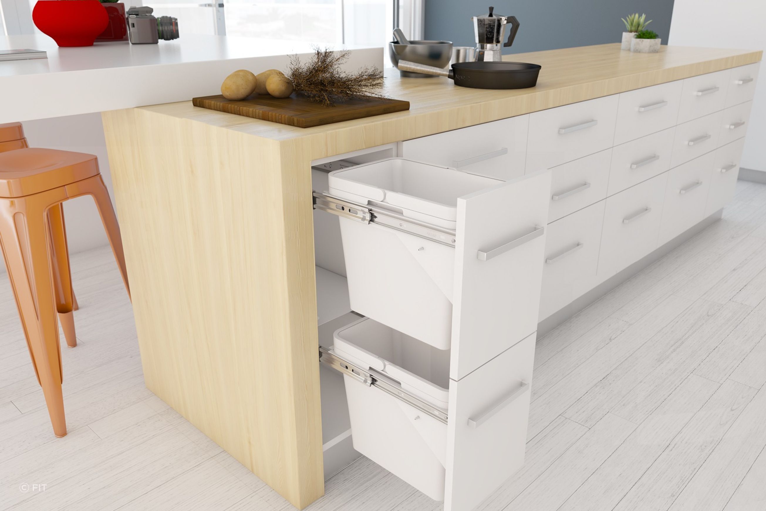 Tanova Simplex Pull Out Kitchen Bins