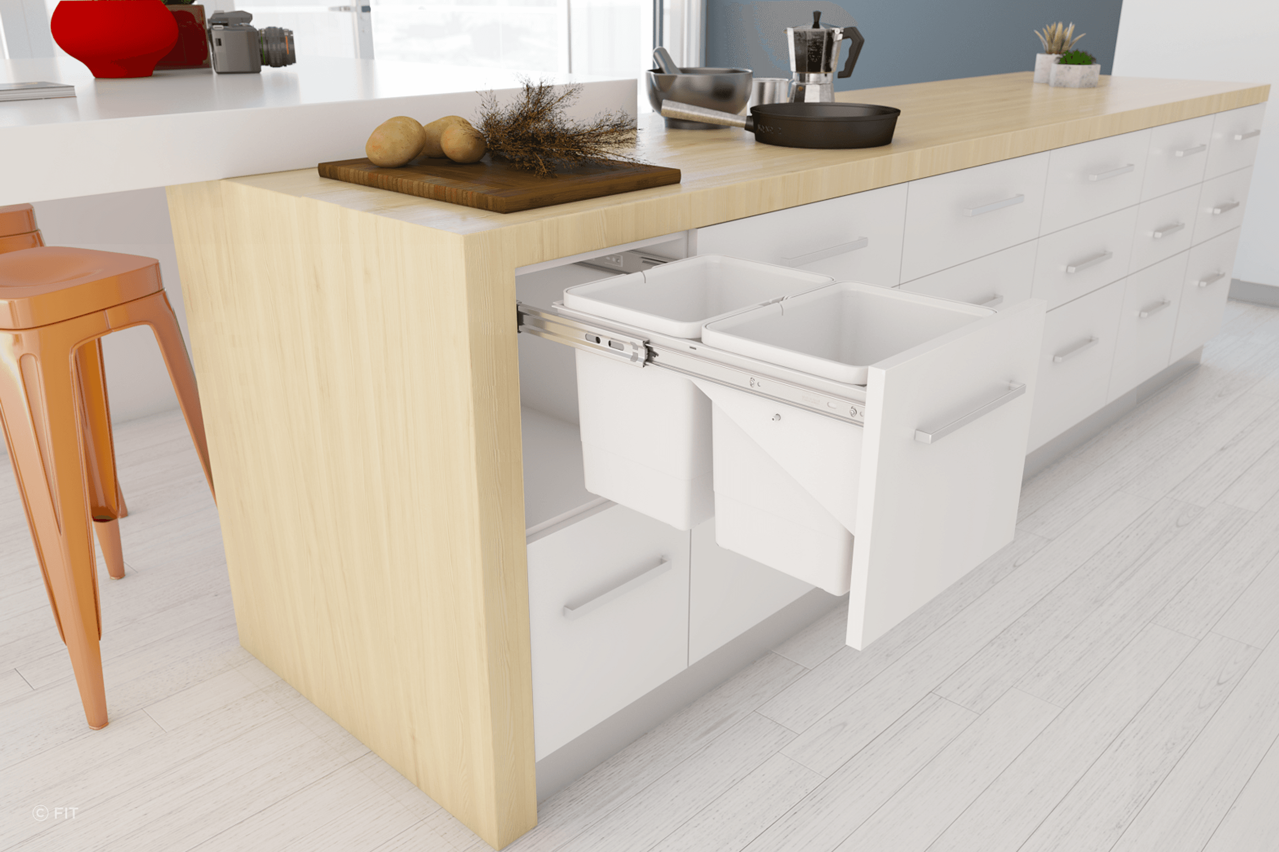 Tanova Simplex Pull Out Kitchen Bins