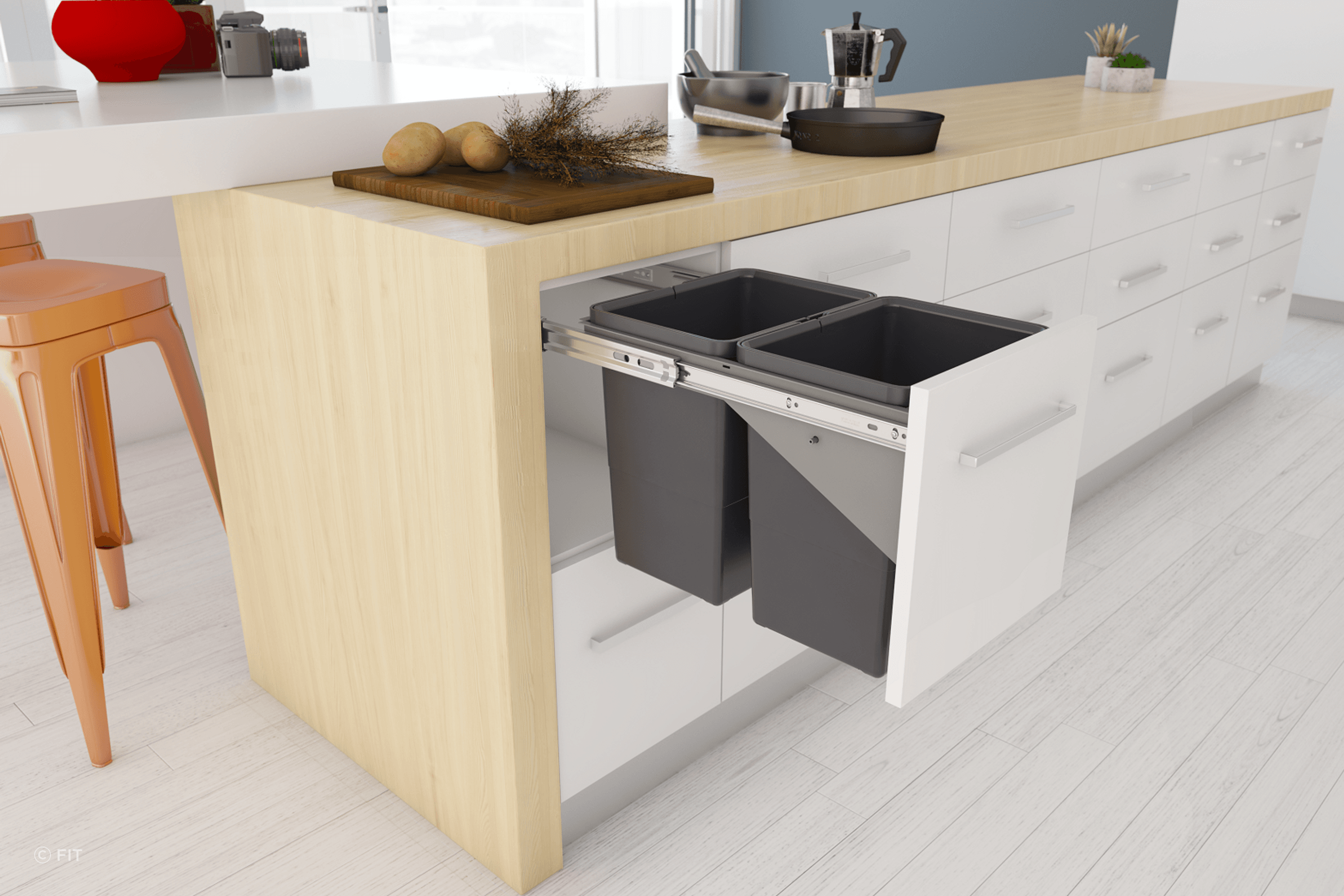 Tanova Simplex Pull Out Kitchen Bins