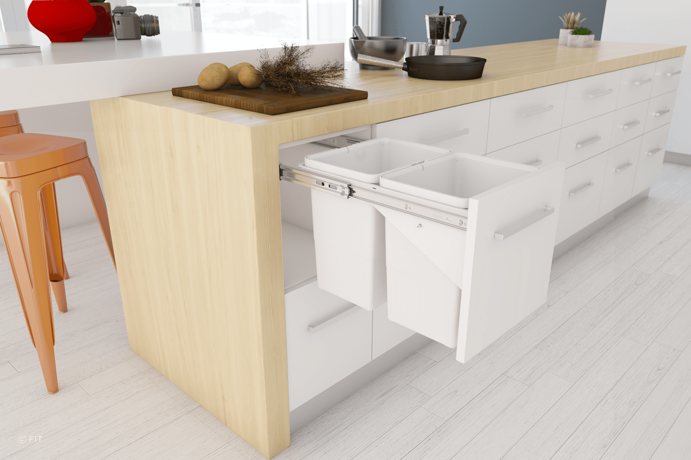 Tanova Simplex Pull Out Kitchen Bins