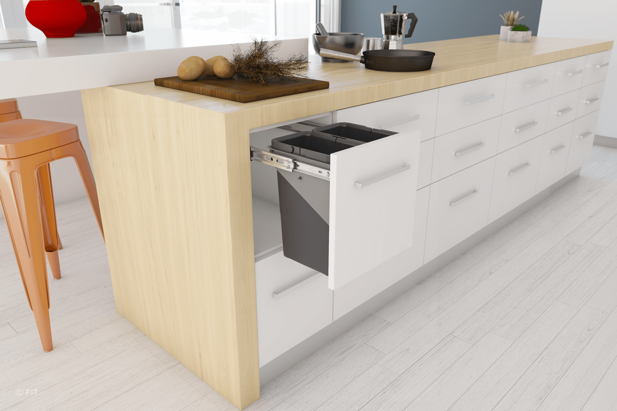 Tanova Simplex Pull Out Kitchen Bins