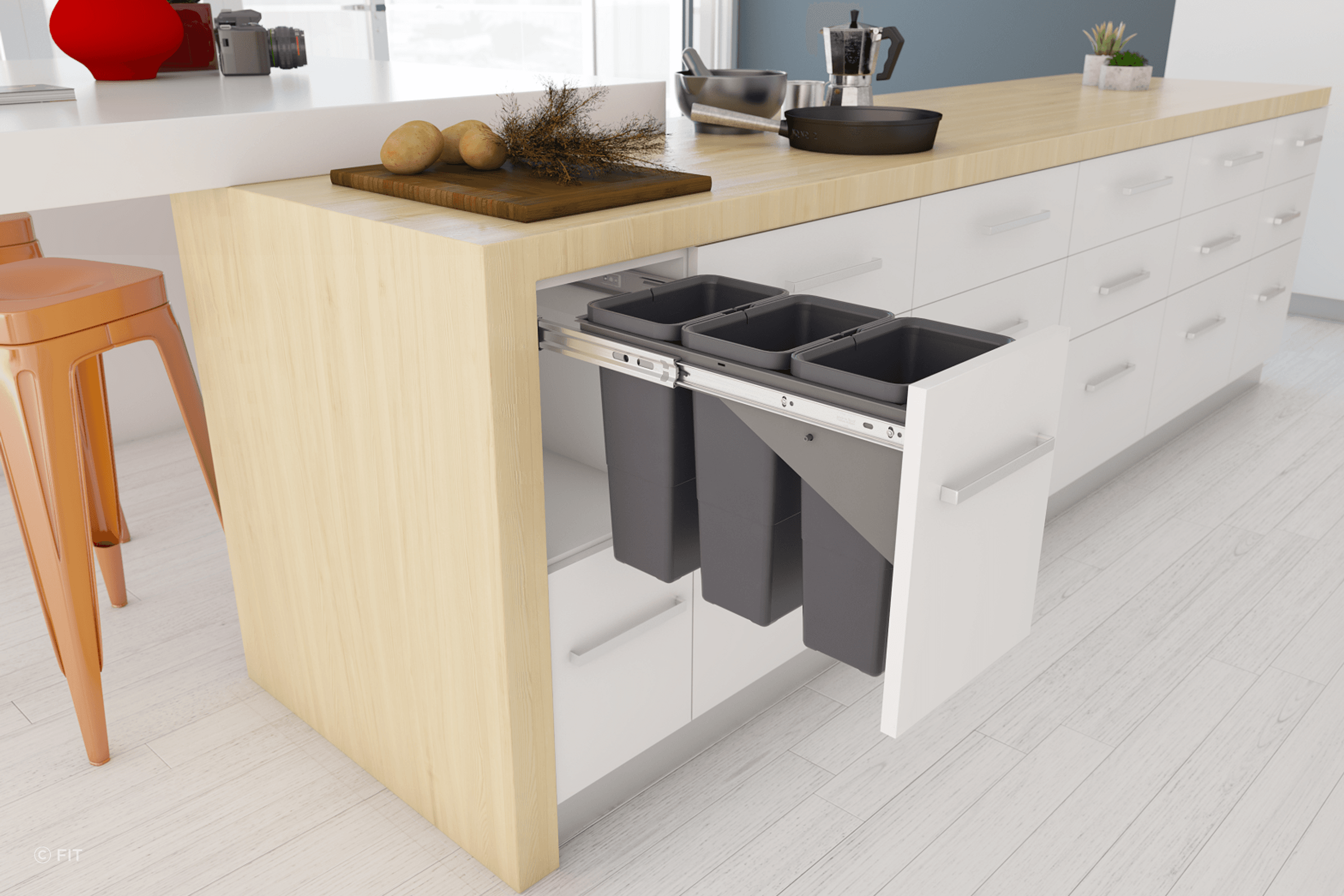Tanova Simplex Pull Out Kitchen Bins
