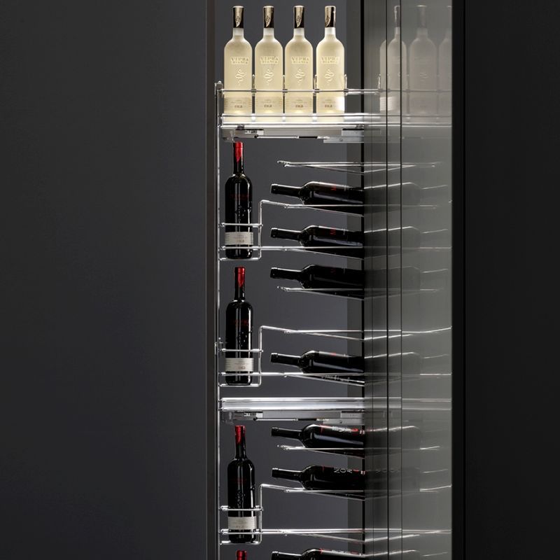 VIBO Pullout Bottle Rack 150 Cabinet - Galaxy Chrome