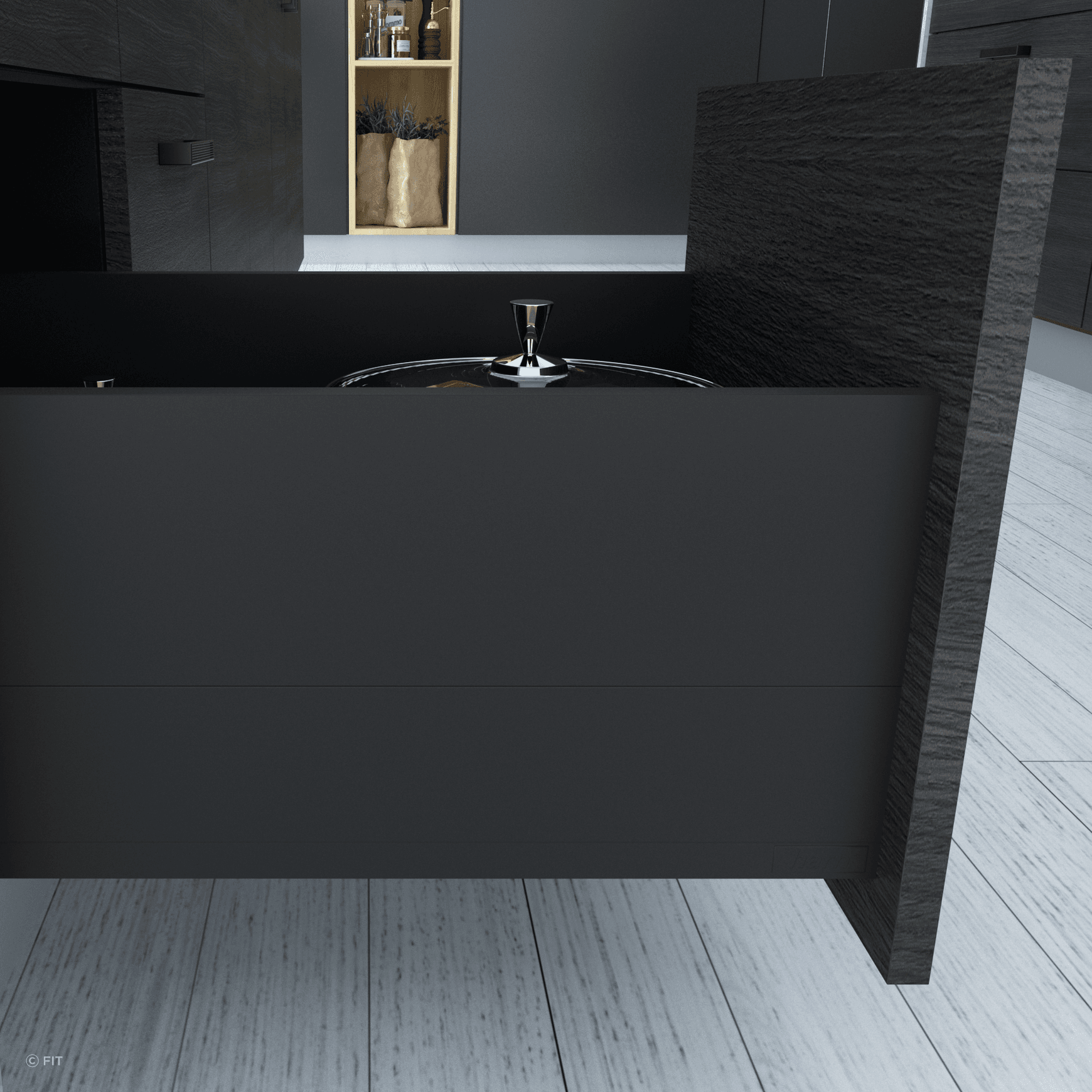 ALUNAN T Slimwall Soft Close Drawer System