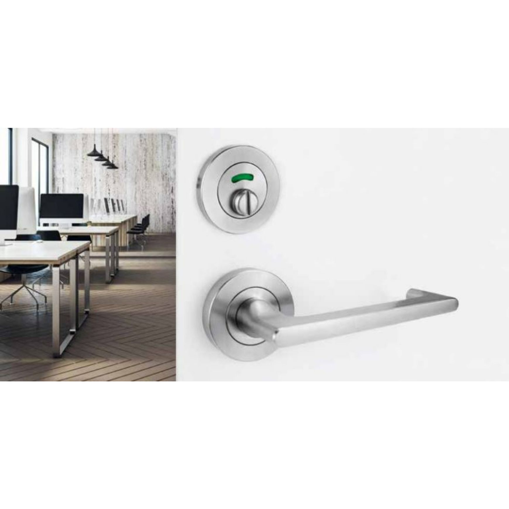 Lockwood 1220 Series Brass Round Rose Door Handles