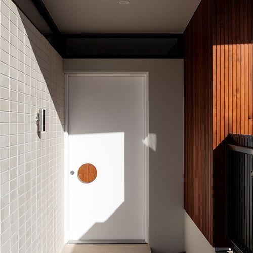 Large Round  - Timber Door Handle - TDH003