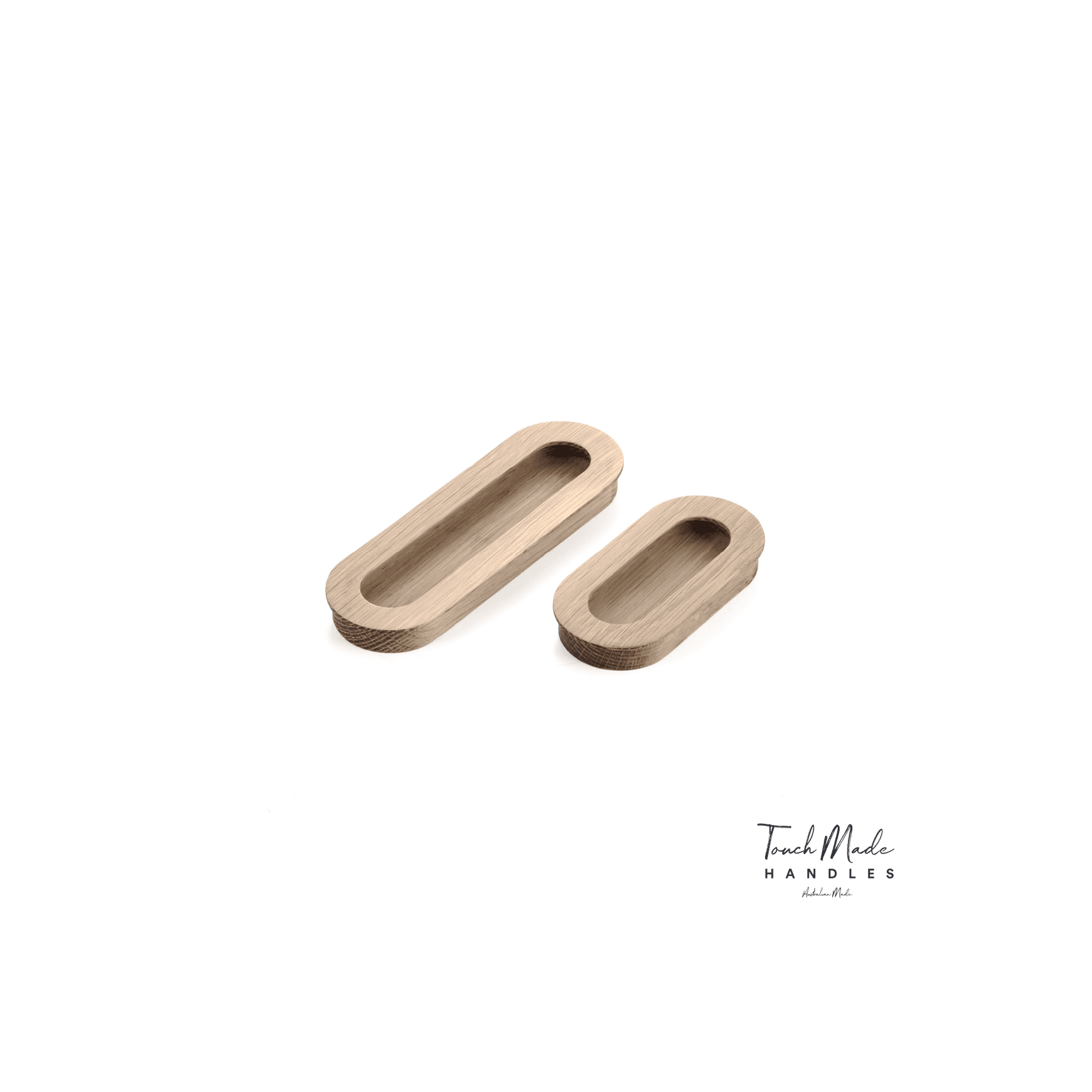 Cascade Recessed Oval Small Timber Handles