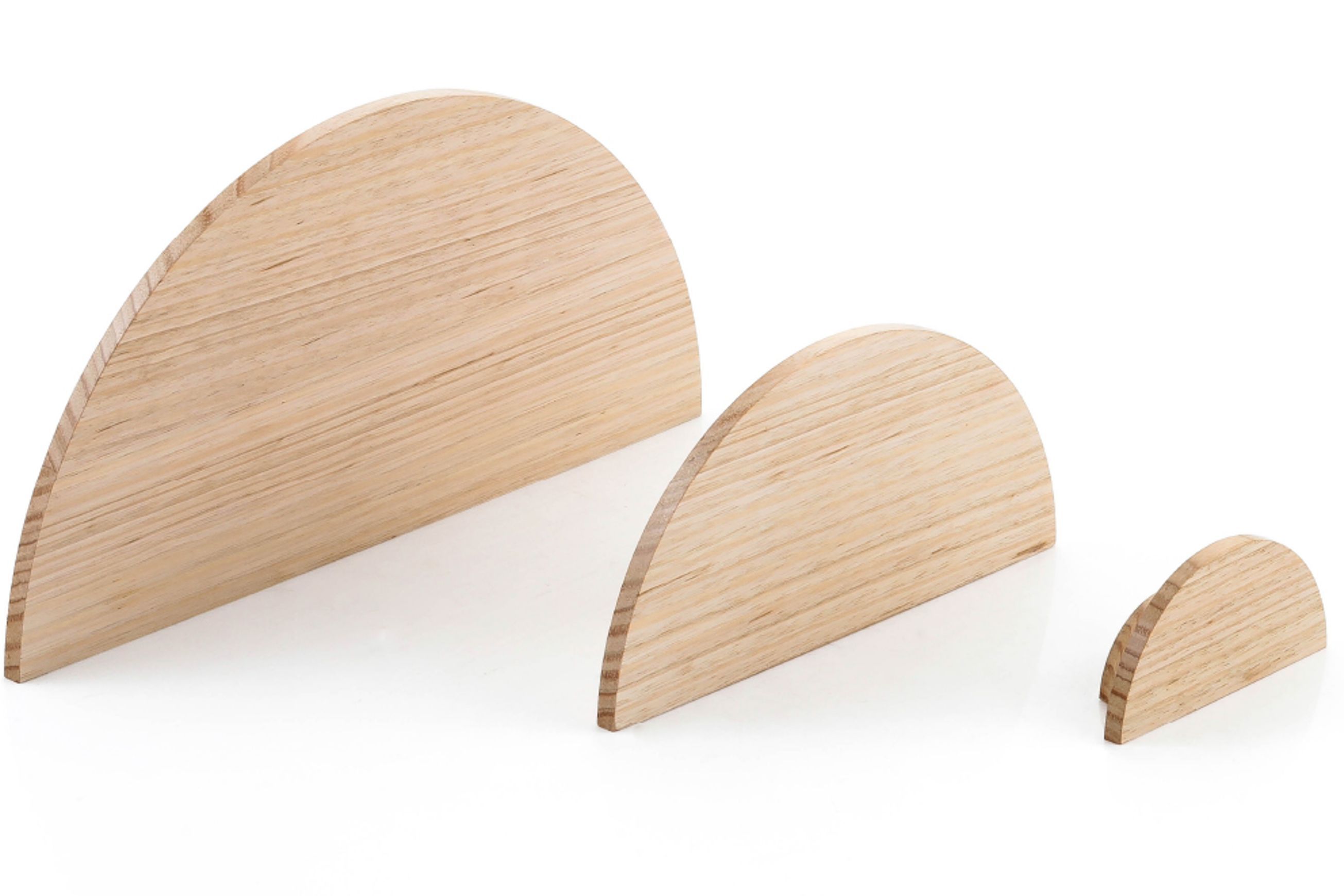 Hand Crafted Timber Half Moon Handles