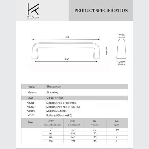 Shepparton Hamptons Kitchen Handles