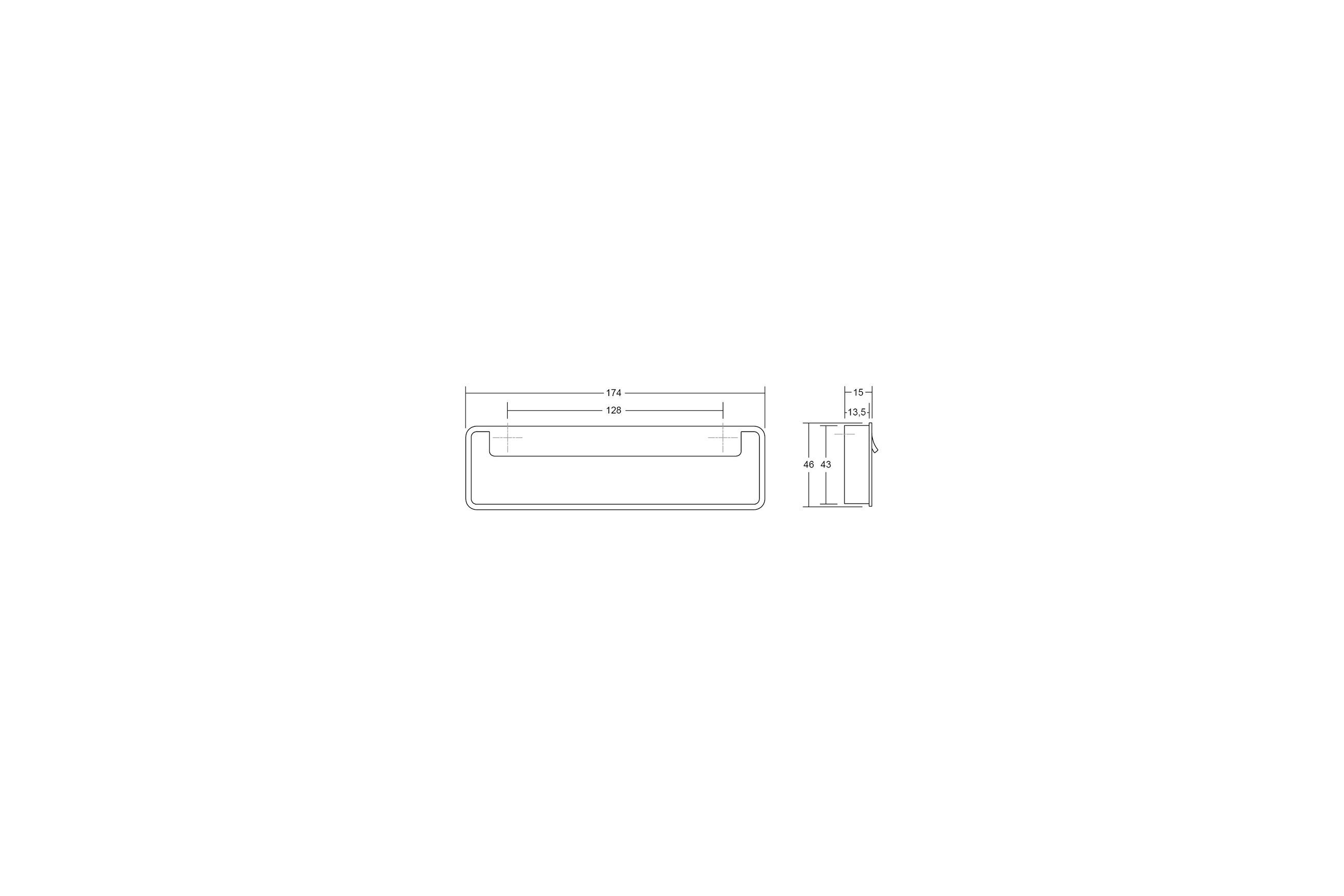 FOLD Recess Cabinet Handle