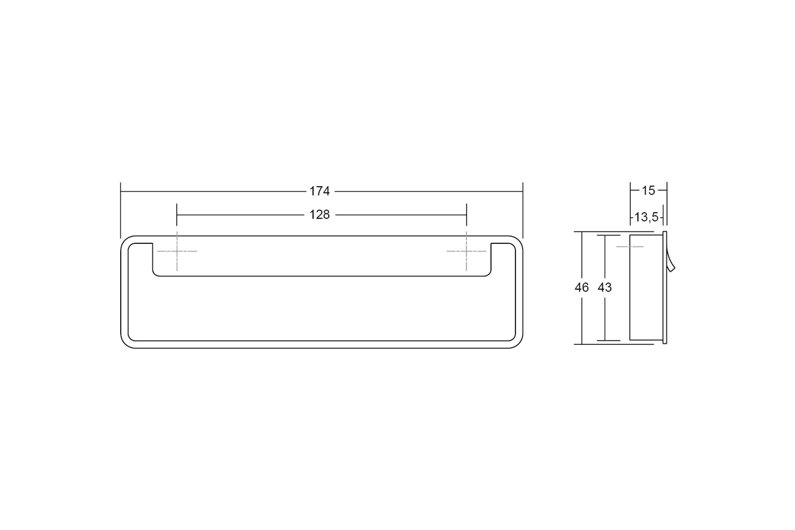 FOLD Recess Cabinet Handle