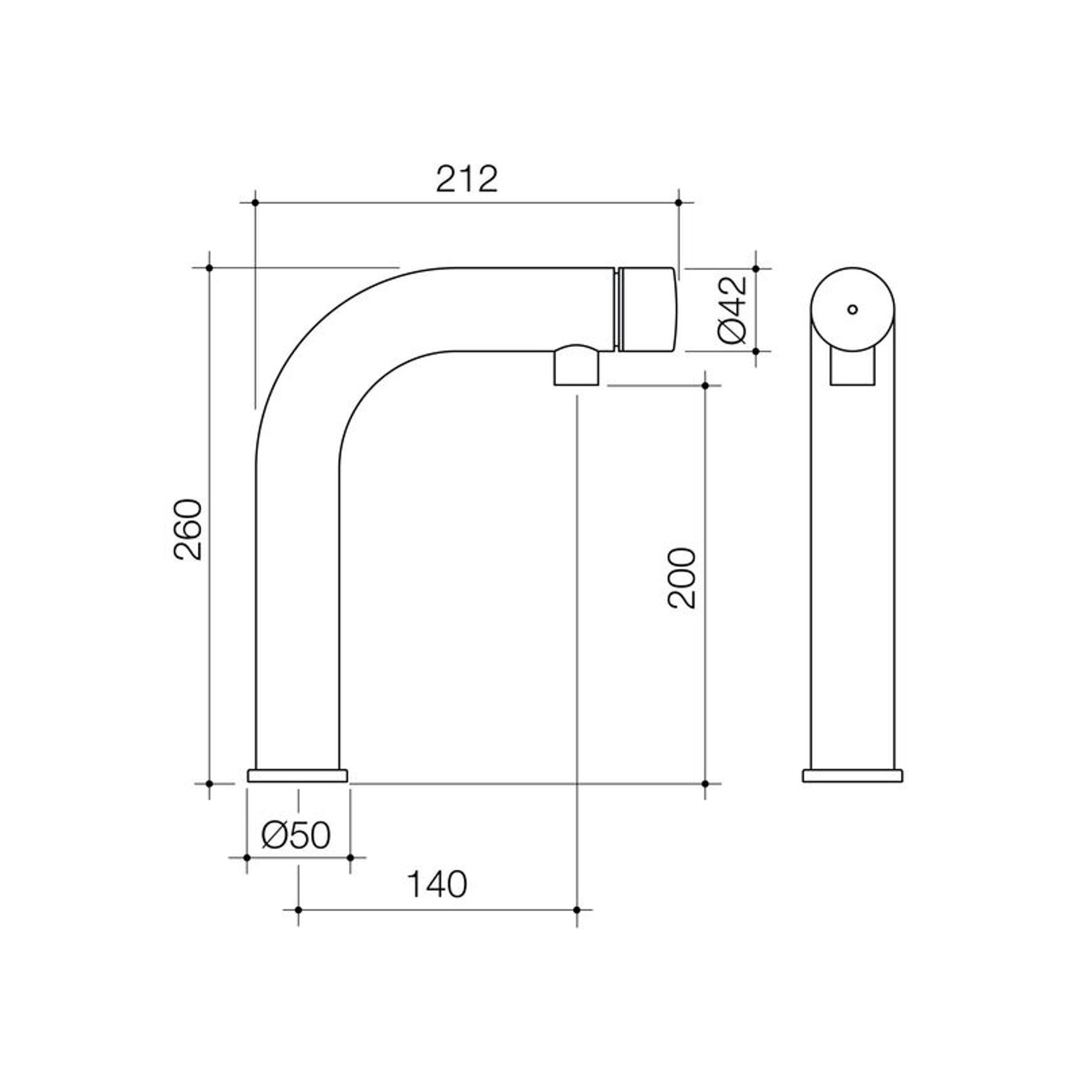 Civic Hob Push Button Bottle Filler