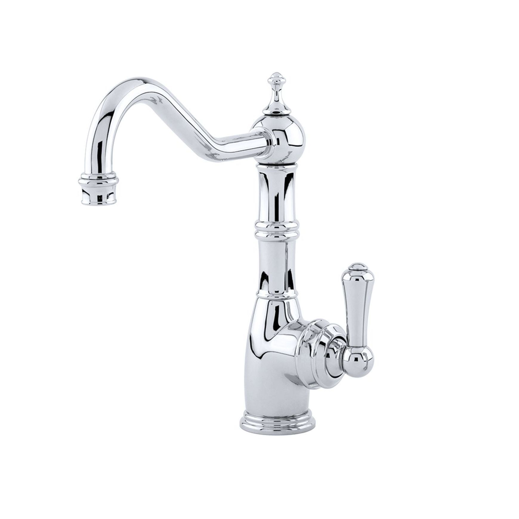 Perrin & Rowe - Aquitaine Country 1 Hole Sink Mixer With Single Metal Lever