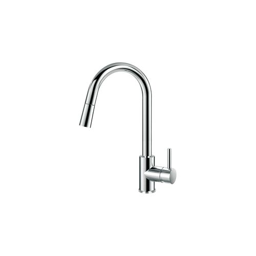 Elisa Kitchen Gooseneck Extractable Mixer Chrome