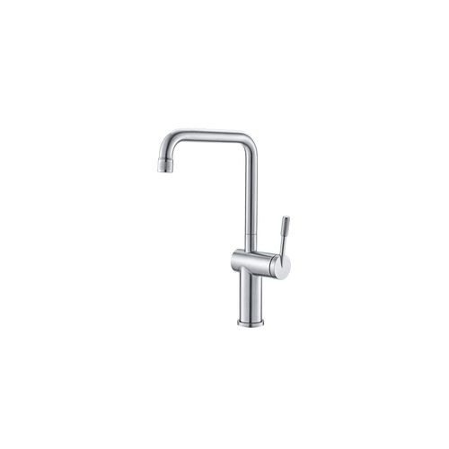 Rivet Straight Neck Kitchen Mixer Chrome