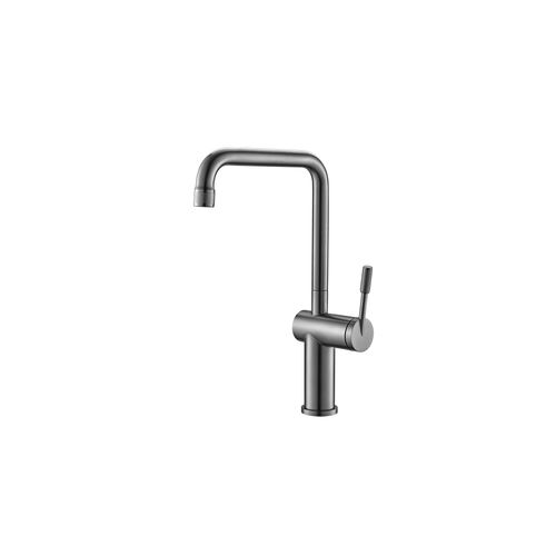 Rivet Straight Neck Kitchen Mixer Gun Metal