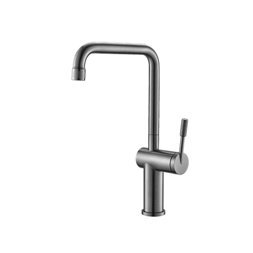 Rivet Straight Neck Kitchen Mixer Gun Metal