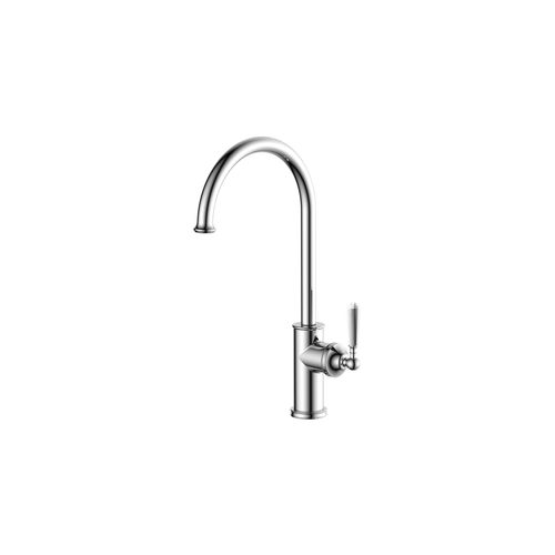 Roman Gooseneck Swivel Kitchen Mixer Chrome