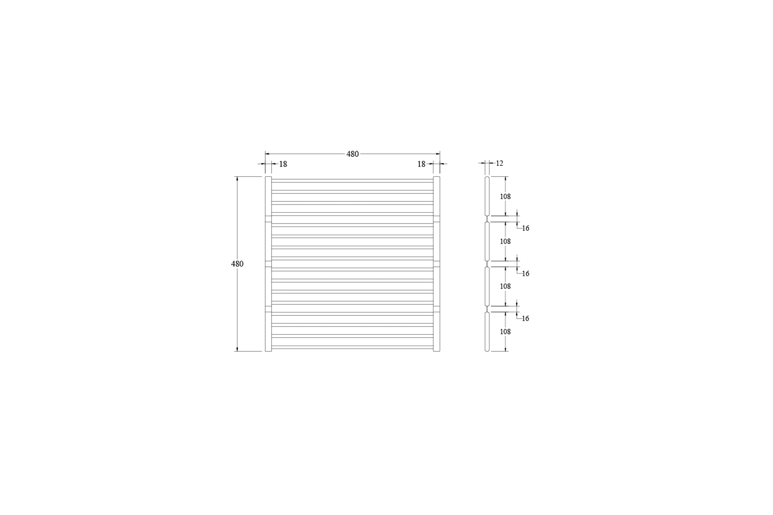 Aspen Roll-Up Hot Mat 480x480mm Brushed Brass