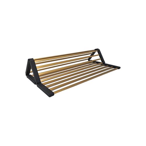 Aspen Roll-Up Hot Mat 480x480mm Brushed Brass