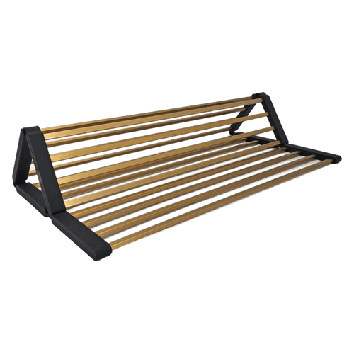 Aspen Roll-Up Hot Mat 480x480mm Brushed Brass