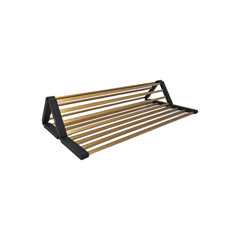 Aspen Roll-Up Hot Mat 480x480mm Brushed Brass