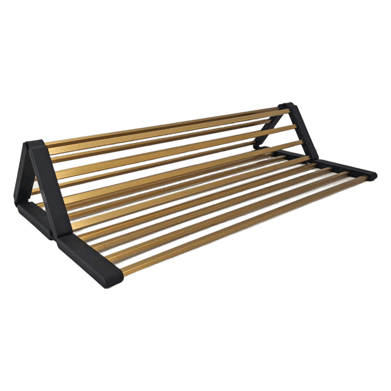 Aspen Roll-Up Hot Mat 480x480mm Brushed Brass