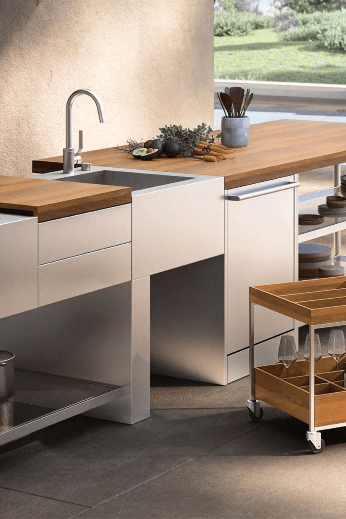 Open Outdoor Kitchen by Boffi