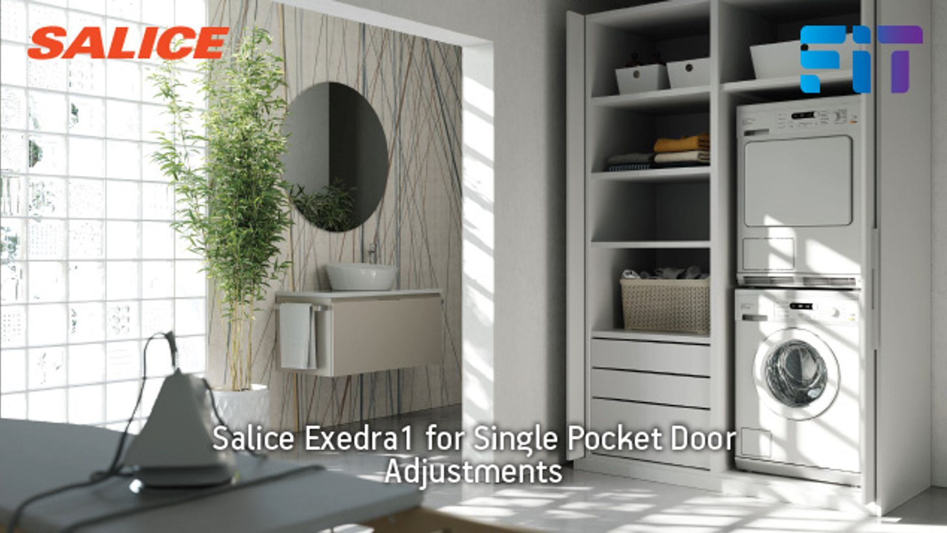 Salice Exedra1 for Single Pocket Door Adjustments