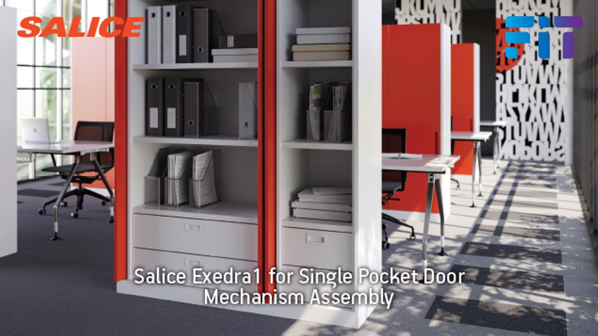 Salice Exedra1 for Single Pocket Door Mechanism Assembly