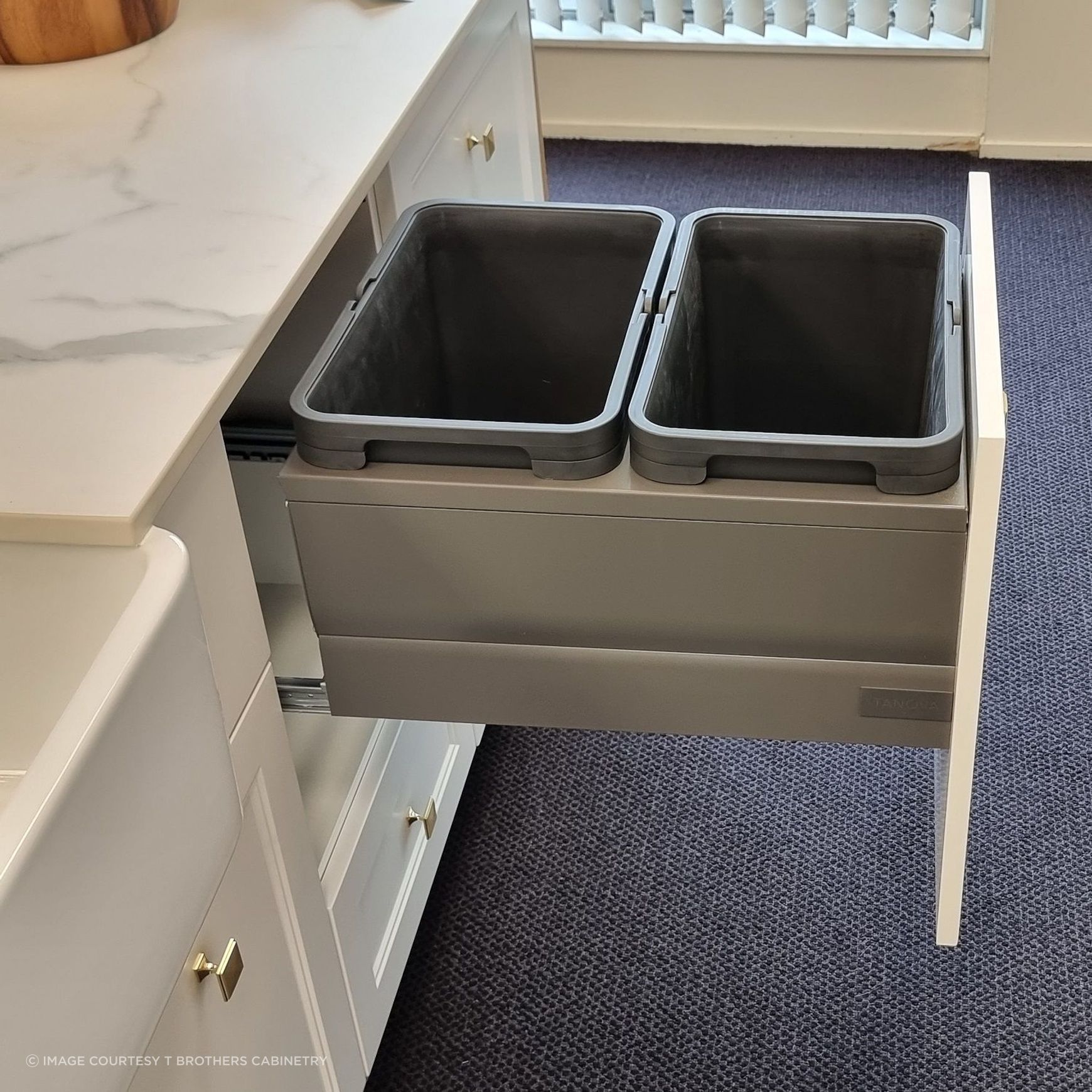 Tanova Designer Series Pull Out Kitchen Bins