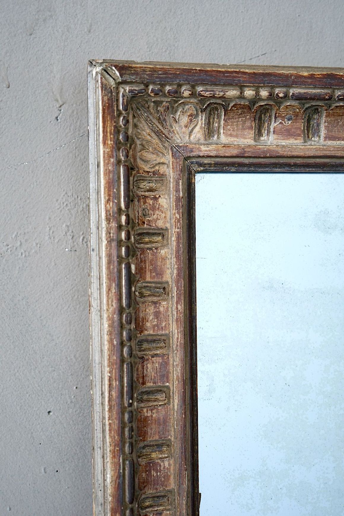 Antique French Louis XVI Overmantle Mirror