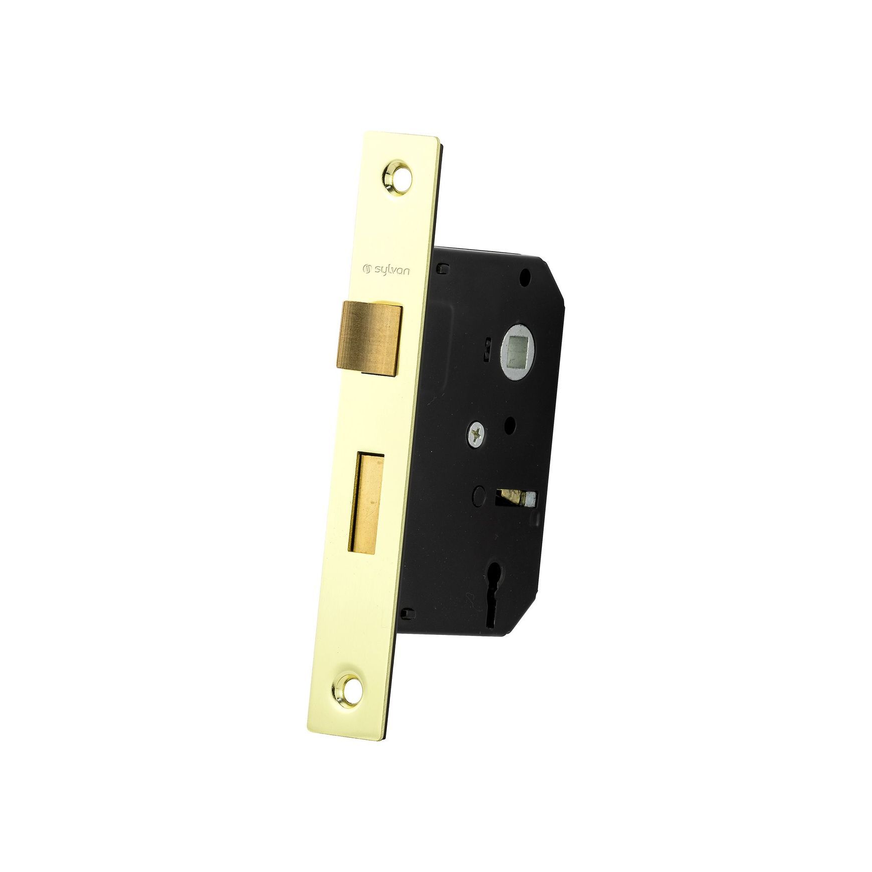 3 Lever Mortice Lock Polished Brass