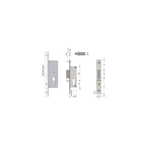 Euro Mortice Deadlock S721