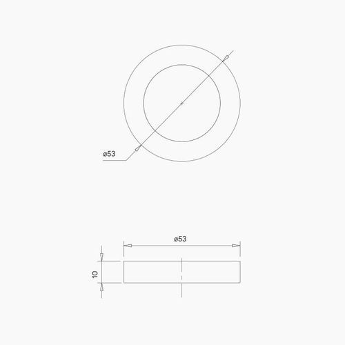 B0001SSS - Round Blank Rose SSS