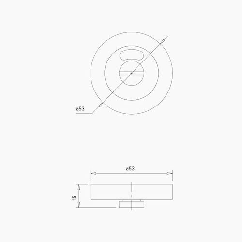 B0004MBLK - Round Emergency Release Indicating MBLK