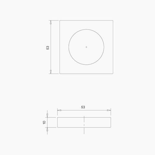 Square Blank Rose B1001MBLK
